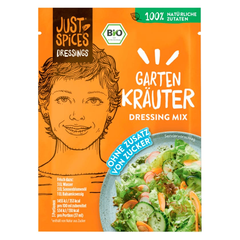 Just Spices Bio Garten Kräuter Dressing Mix 24g